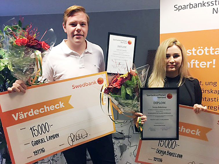 Gabriel Landin och Sonja Bakelova