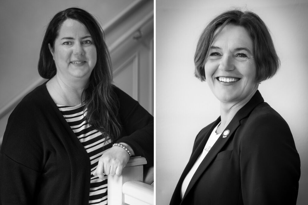 Åsa Gallegos Torell och Ingrid Lindelöw Berntsson